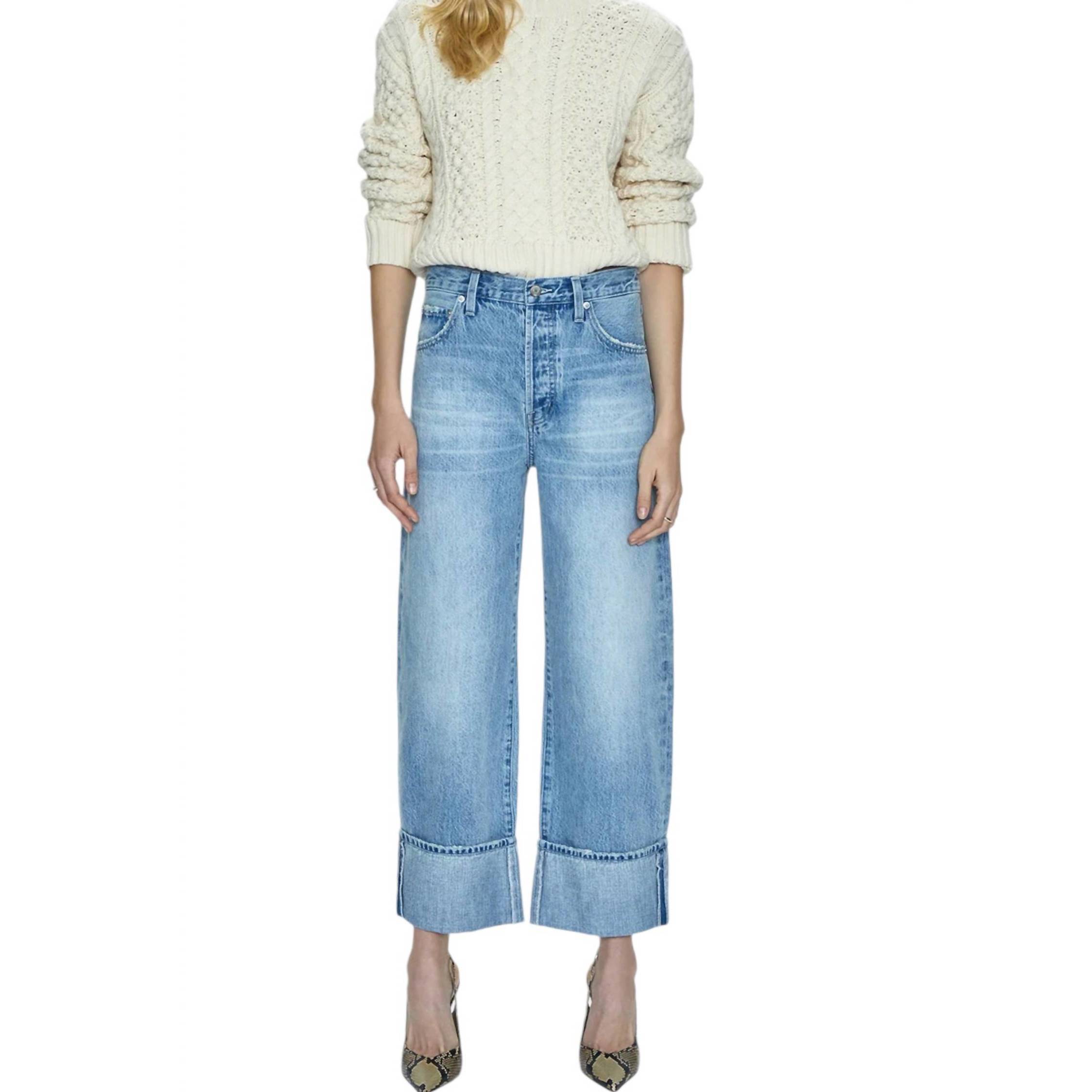 New Pistola Ryder Cuffed Denim Jeans In Cuffed Denim